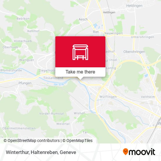 Winterthur, Haltenreben map