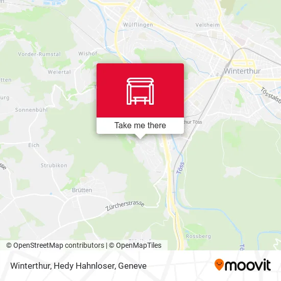 Winterthur, Hedy Hahnloser map