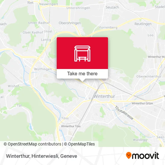 Winterthur, Hinterwiesli map