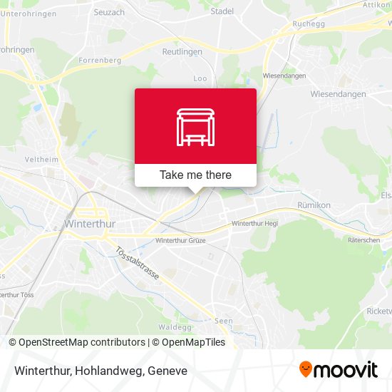 Winterthur, Hohlandweg map