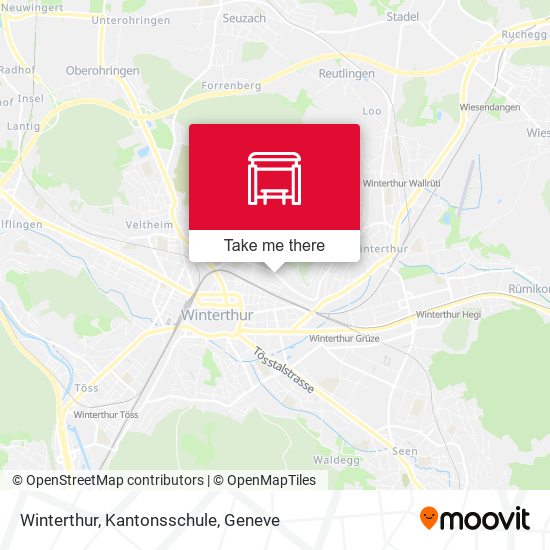Winterthur, Kantonsschule map