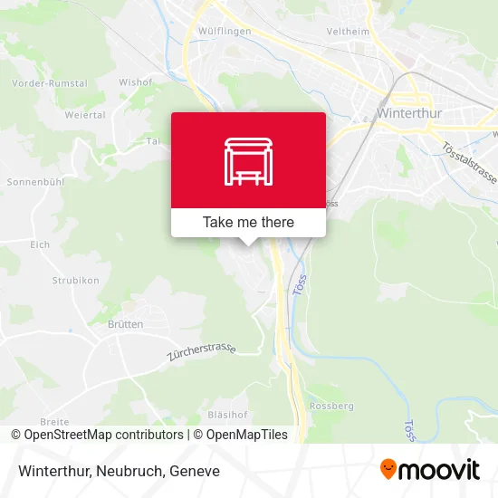 Winterthur, Neubruch map