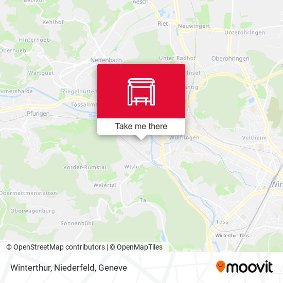 Winterthur, Niederfeld map