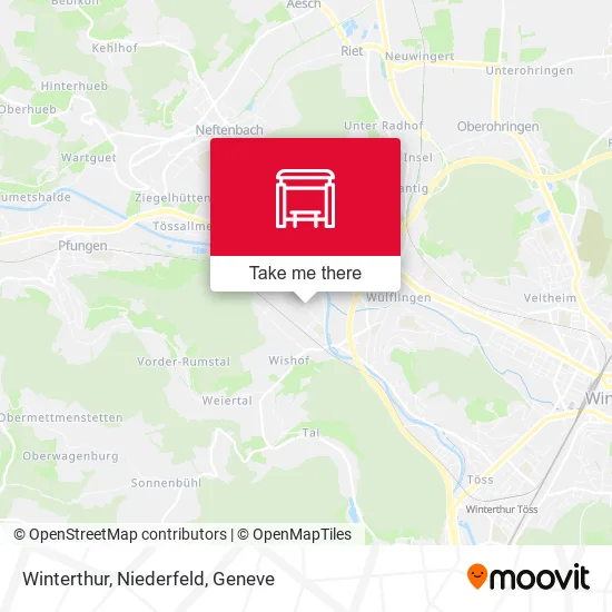 Winterthur, Niederfeld map