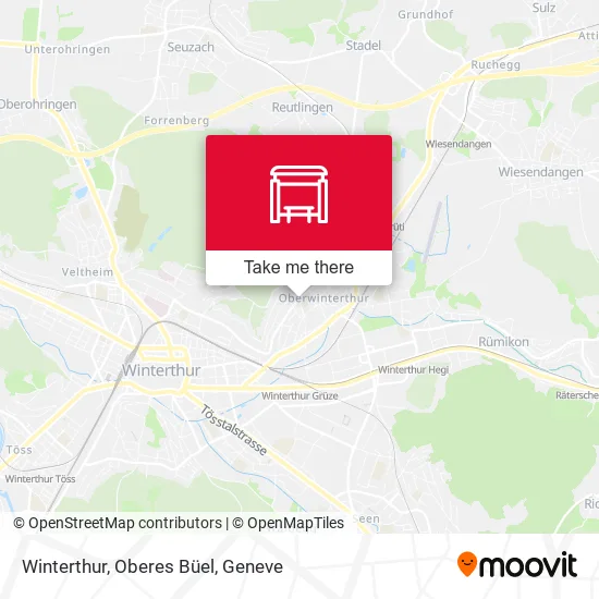 Winterthur, Oberes Büel map