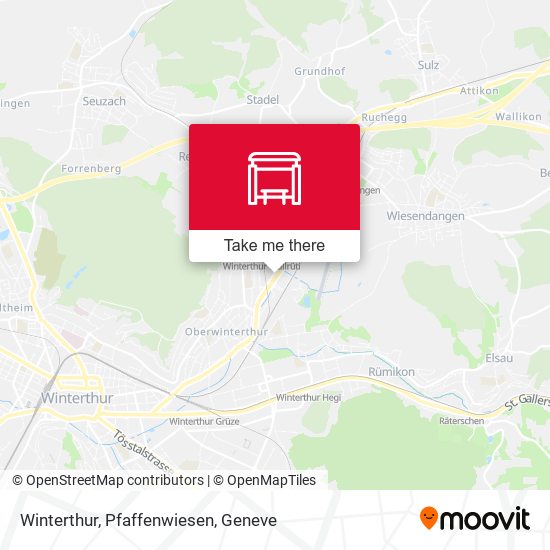 Winterthur, Pfaffenwiesen map