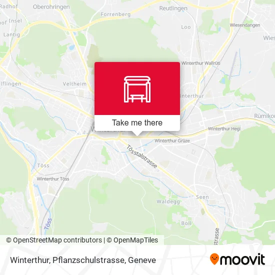 Winterthur, Pflanzschulstrasse map