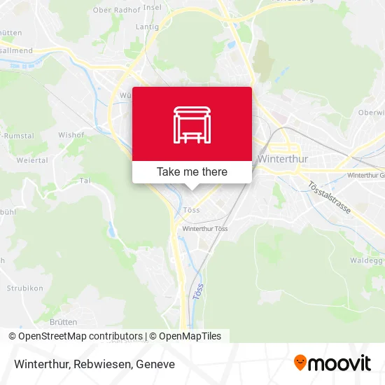 Winterthur, Rebwiesen map