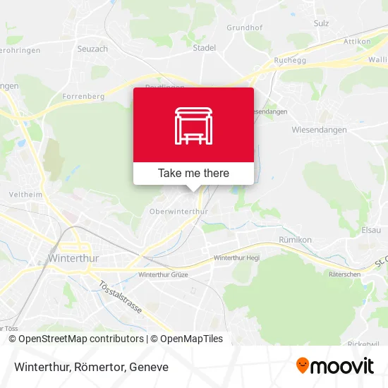 Winterthur, Römertor map