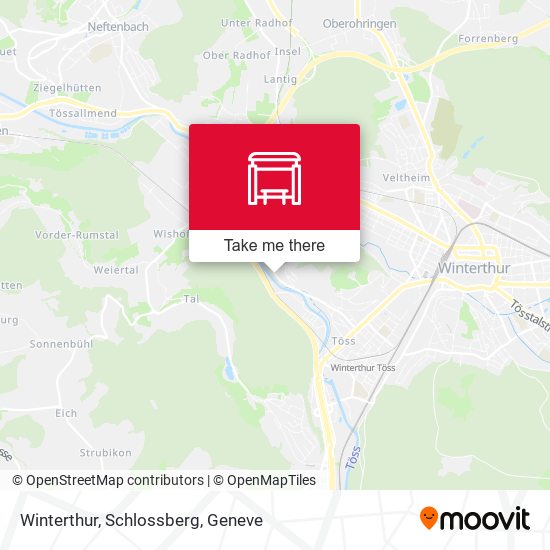 Winterthur, Schlossberg map