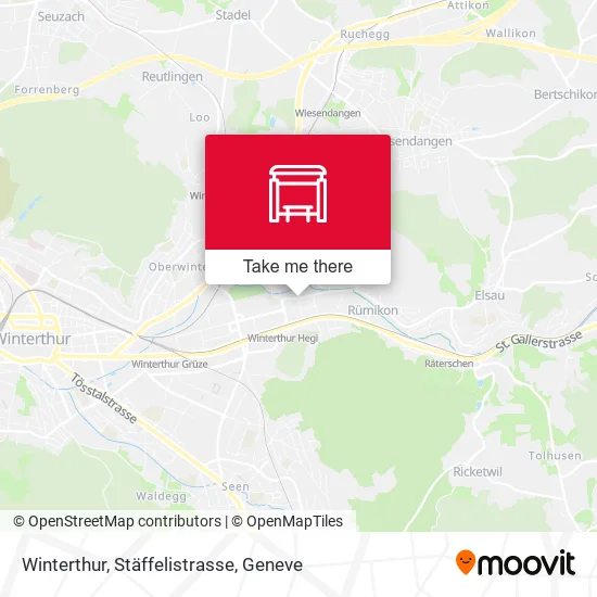 Winterthur, Stäffelistrasse map