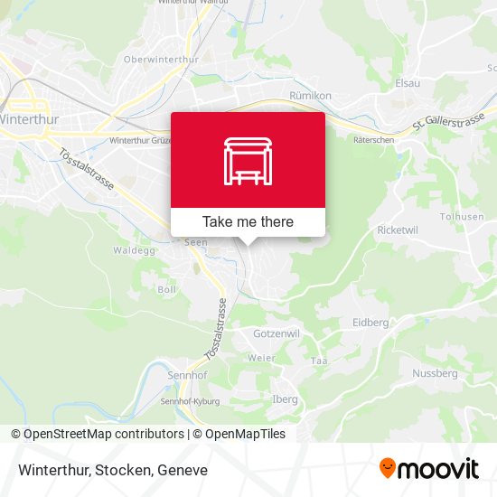 Winterthur, Stocken map