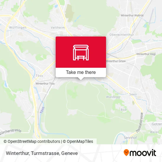 Winterthur, Turmstrasse map