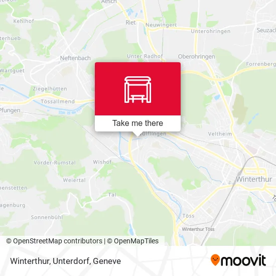 Winterthur, Unterdorf map