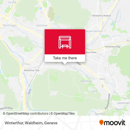 Winterthur, Waldheim map