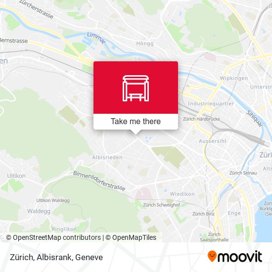Zürich, Albisrank map