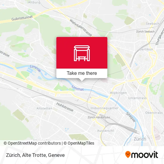 Zürich, Alte Trotte map