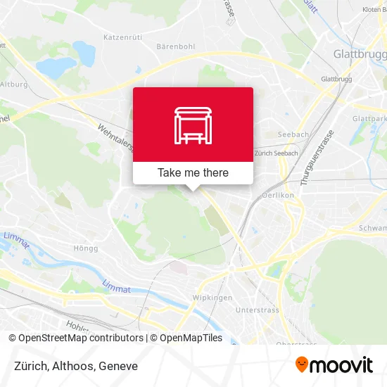Zürich, Althoos map