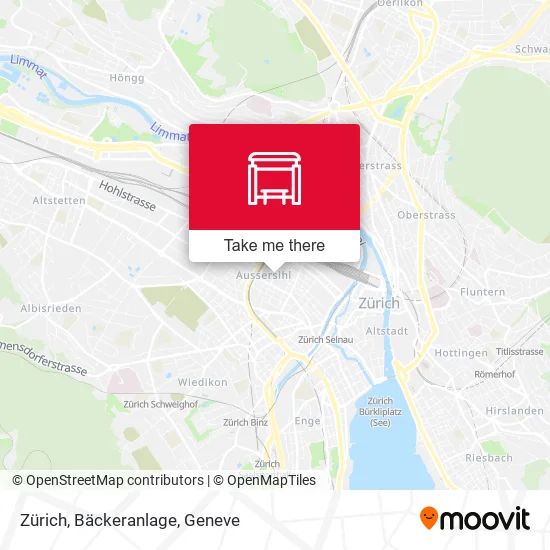 Zürich, Bäckeranlage map