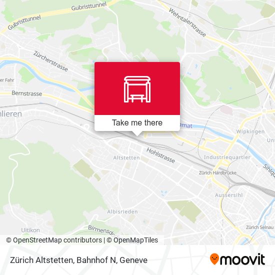 Zürich Altstetten, Bahnhof N map