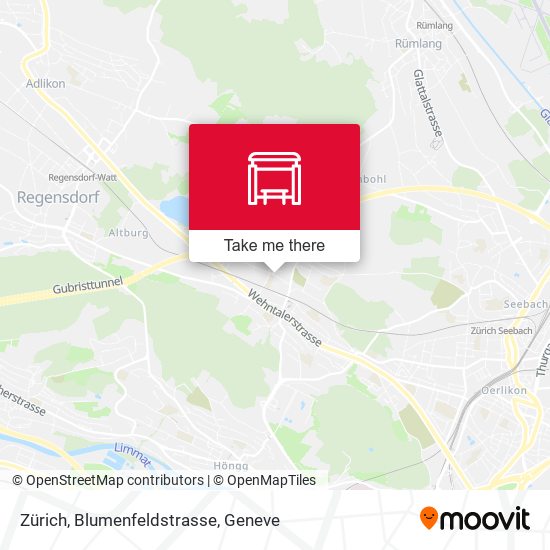 Zürich, Blumenfeldstrasse map