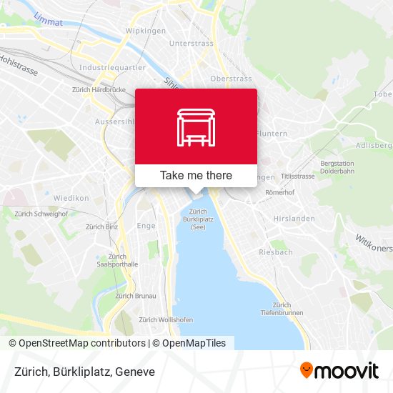 Zürich, Bürkliplatz map