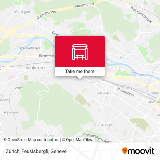 Zürich, Feusisbergli map