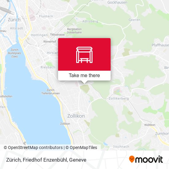 Zürich, Friedhof Enzenbühl map