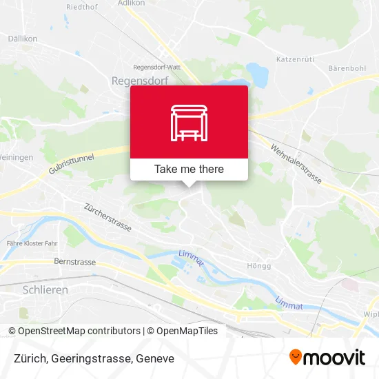Zürich, Geeringstrasse map