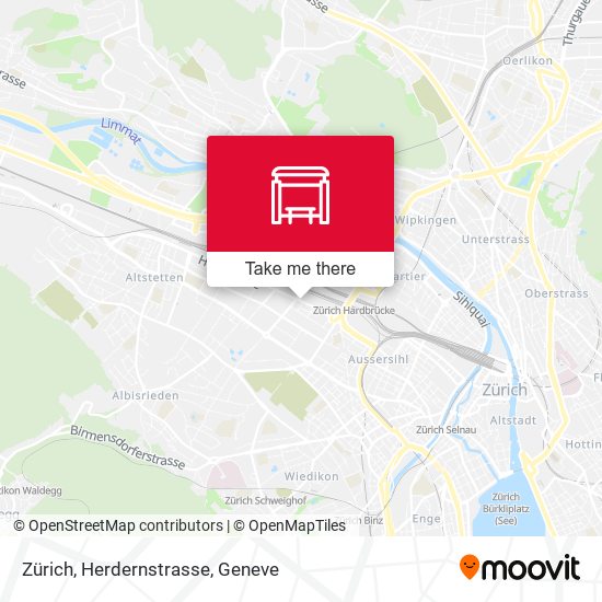 Zürich, Herdernstrasse map