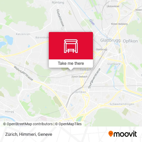 Zürich, Himmeri map