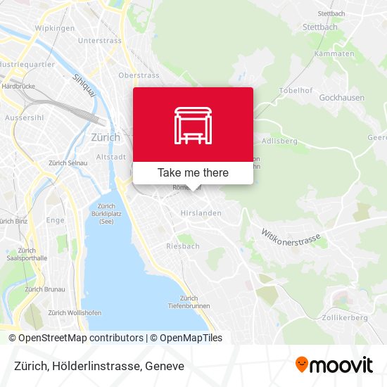 Zürich, Hölderlinstrasse map