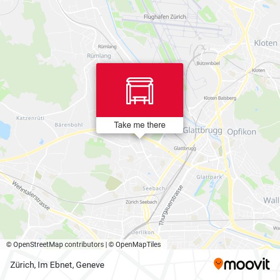 Zürich, Im Ebnet map