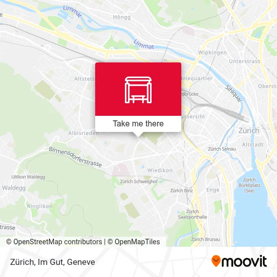 Zürich, Im Gut map