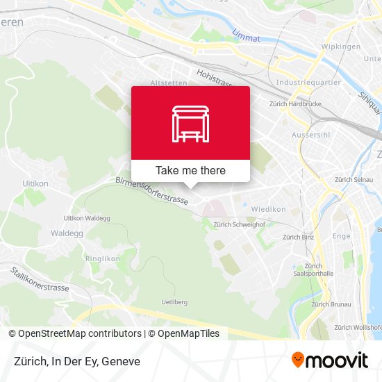 Zürich, In Der Ey map