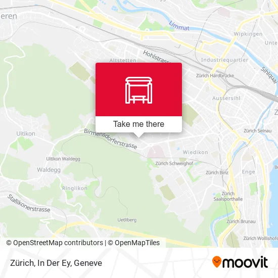 Zürich, In Der Ey map