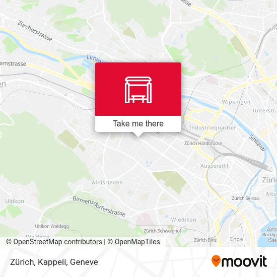 Zürich, Kappeli map
