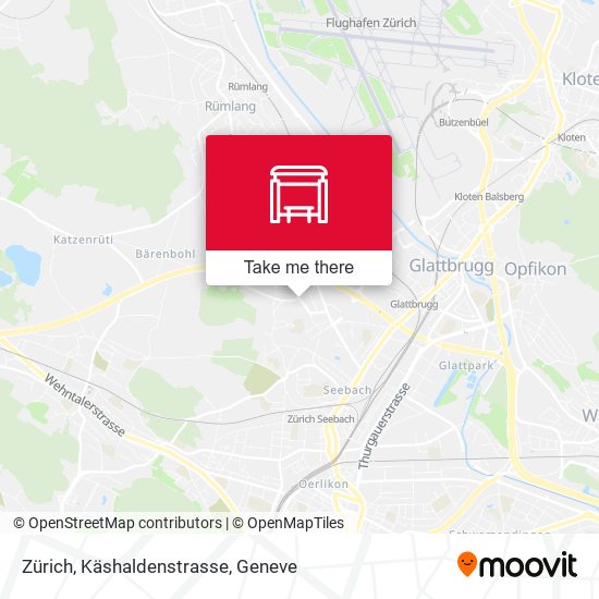 Zürich, Käshaldenstrasse map