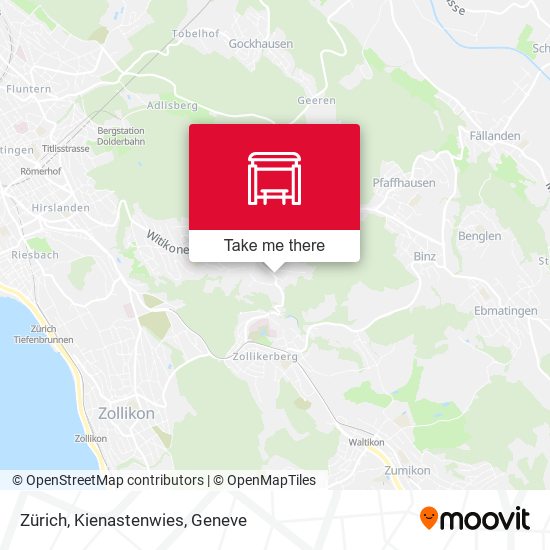 Zürich, Kienastenwies map