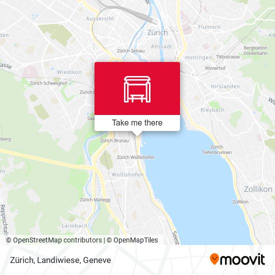 Zürich, Landiwiese map