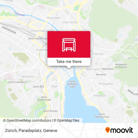 Zürich, Paradeplatz map