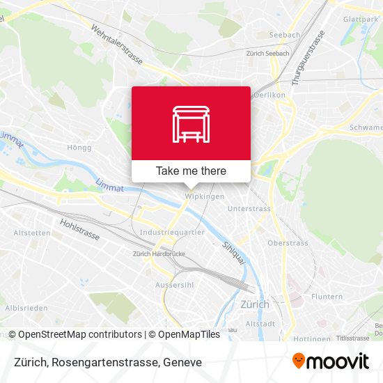 Zürich, Rosengartenstrasse map