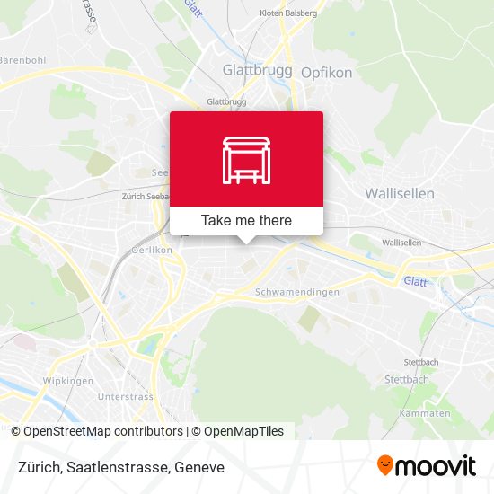 Zürich, Saatlenstrasse map