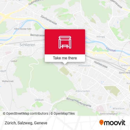 Zürich, Salzweg map