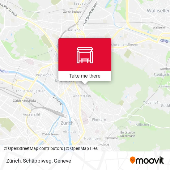 Zürich, Schäppiweg map