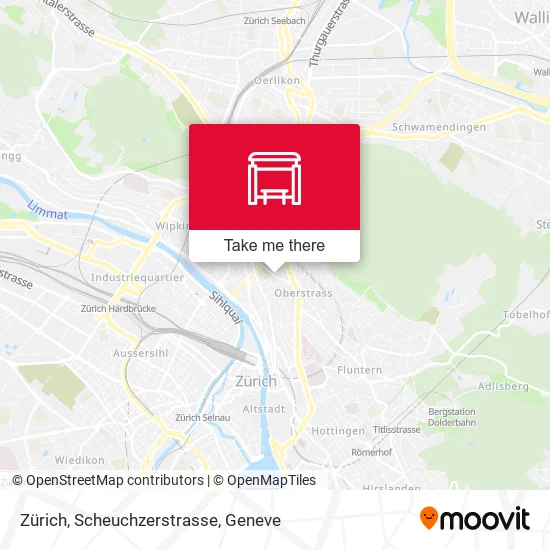 Zürich, Scheuchzerstrasse plan