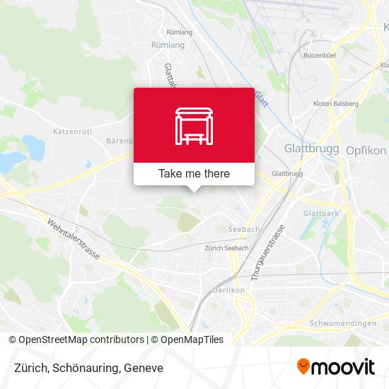 Zürich, Schönauring map