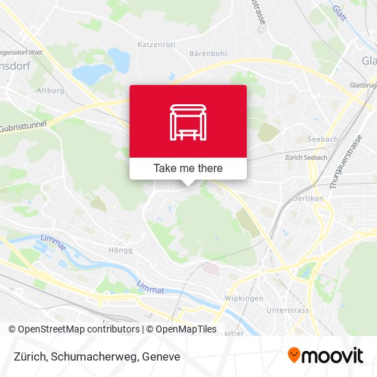 Zürich, Schumacherweg map