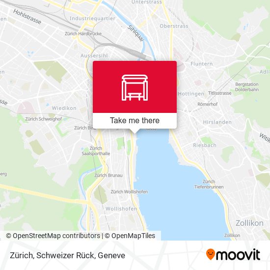 Zürich, Schweizer Rück map