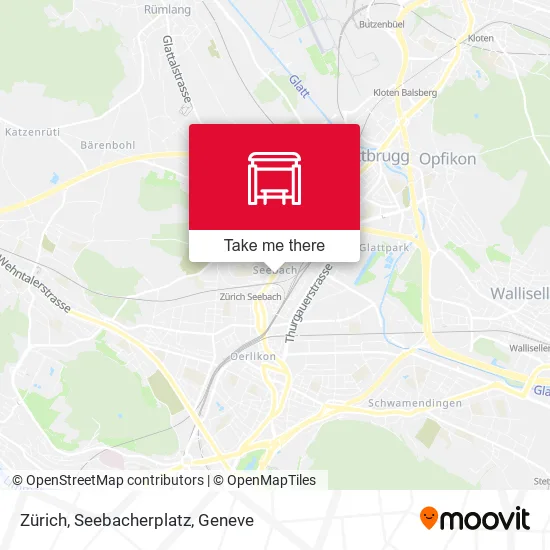 Zürich, Seebacherplatz map